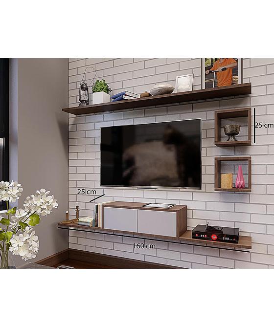 Kệ tivi treo tường 273 - Gỗ MDF, Dài 160cm Kệ tivi treo tường 273 - Gỗ MDF, Dài 160cm